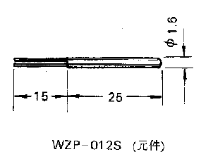 WZP-012S引進(jìn)型陶瓷鉑電阻元件