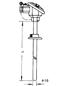裝配式熱電偶活動法蘭式安裝圖片及尺寸 裝配式熱電偶活動法蘭式安裝圖片及尺寸
