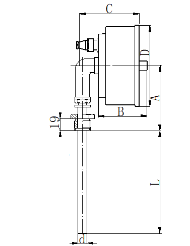 WSSX-411可動外螺紋徑向電接點(diǎn)雙金屬溫度計安裝圖片 WSSX-411可動外螺紋徑向電接點(diǎn)雙金屬溫度計安裝圖片
