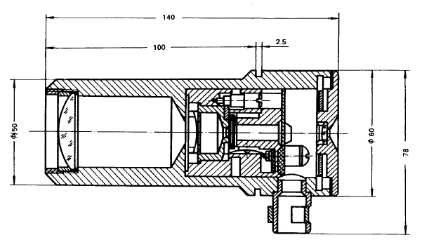 WFT-202非接觸式輻射高溫計外形尺寸 WFT-202非接觸式輻射高溫計外形尺寸