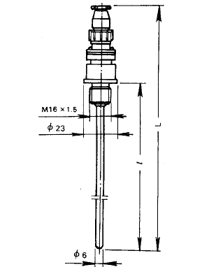 WZP2-270固定螺紋插座式雙支熱電阻安裝圖片