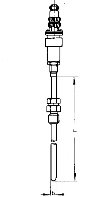 WZPK-363S可動(dòng)卡套螺紋插座式鎧裝鉑熱電阻安裝圖片